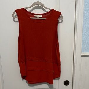 Michael Kors Vibrant Red Tank Top